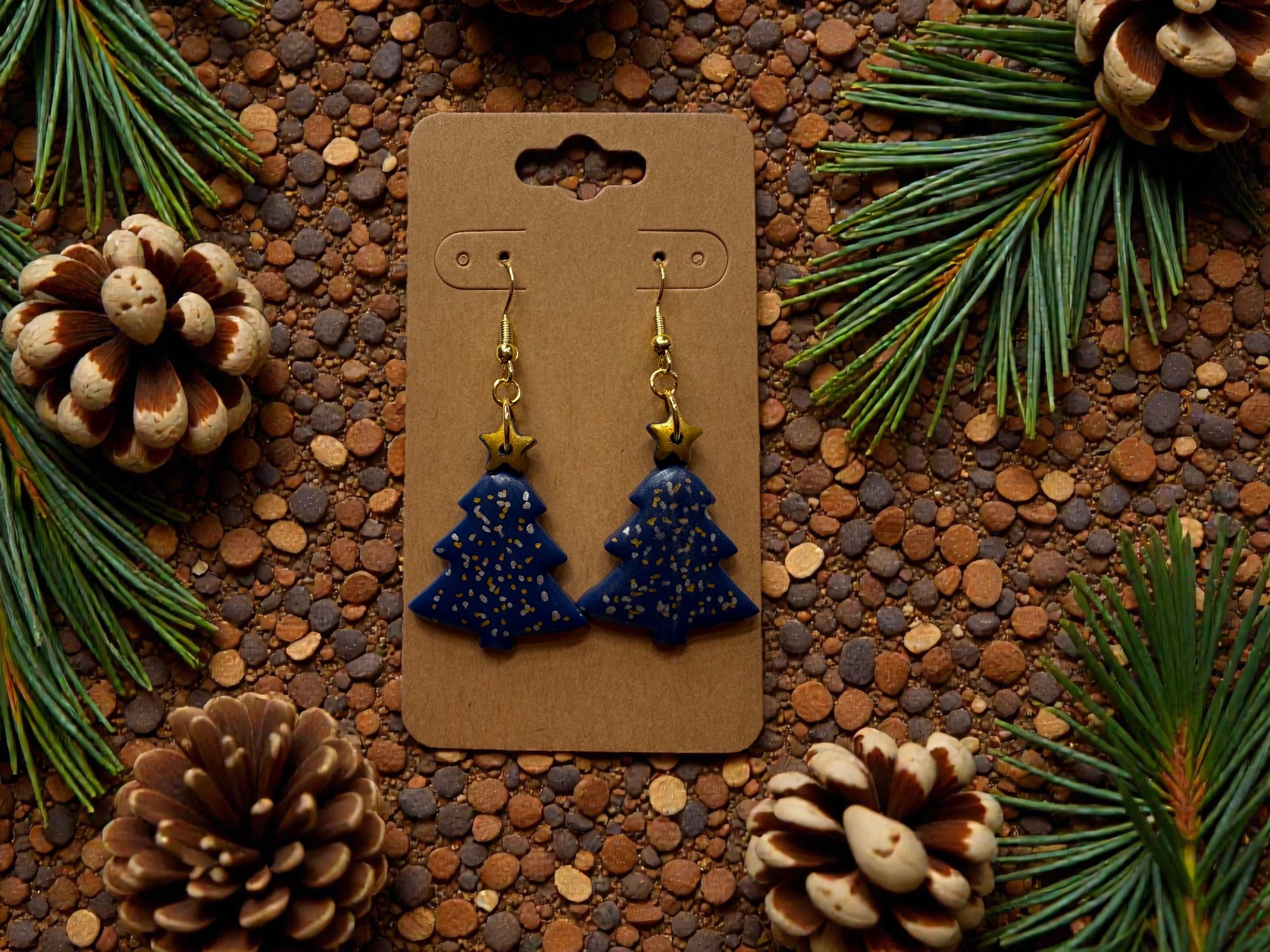 Blue Christmas Tree Dangles