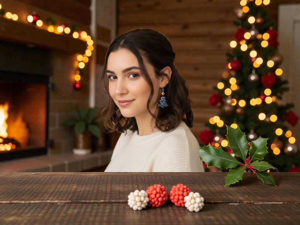 Blue Christmas Tree Dangles