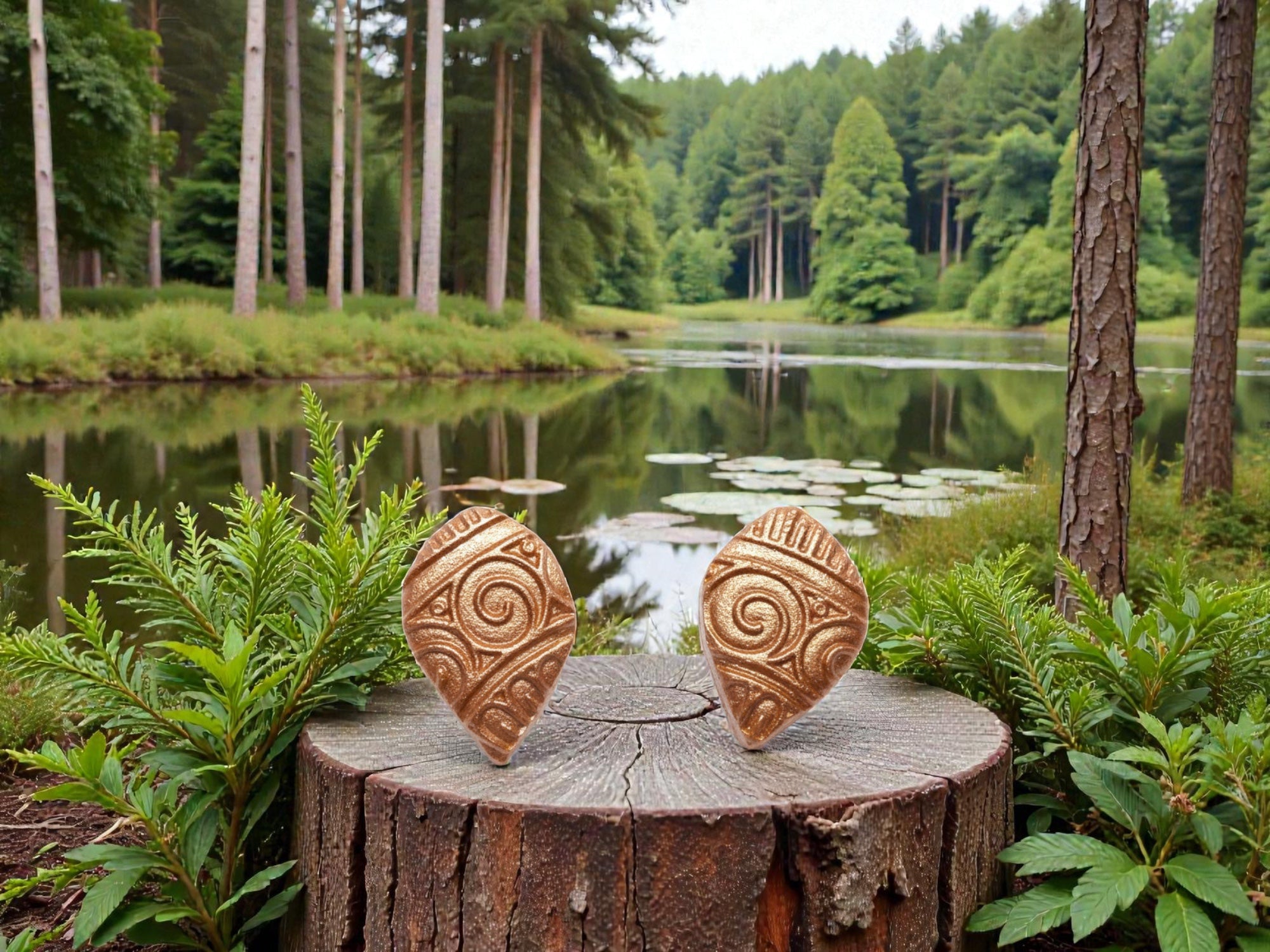 Stunning Copper Studs